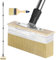 7 Decking Paint Brush Deck Stain Applicator with Long Handle, 3 Small Paint Brush Included for Woodstains, Oils, Deck Coatings, Fence, Wall, Furniture (Black)