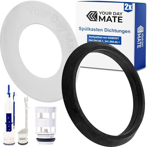 Set de joints de cloche de bassin et de siphon, 2 packs, remplacement de l'art. 244.244.00.1, 826.614, 241.868.00.1, 883.360, compatible avec GEBERIT Type 212 Vanne de rinçage