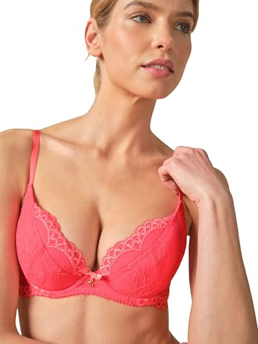 Gossard Superboost Lace Padded Plunge Bra Sugar Coral 38G