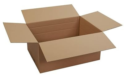 packster 120x Versandkarton Faltkarton mit Höhenriller DHL Paket L 800 x 600 x 400 mm Braun