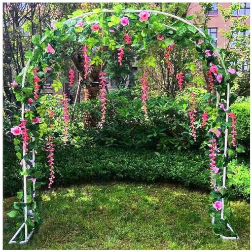 Metallpergola Laube Gartenbogen für Clematis Klettern Unterstützung Spalier wetterfeste Hochzeit Bögen für Garten