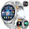 LIGE Smartwatch Herren mit 1000 mAh Akku, 1,75” HD AMOLED Smart Watch mit Telefonfunktion/110+Sportmodi Fitnessuhr/Schlafüberwachung, Android iOS Schrittzähleruhr Wasserdicht IP68 (3 Riemen)