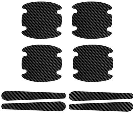 JUNJIKAIDAN Protecteur Poignée Porte Voiture pour Citroen C2 C3 C4 C5 C6 C8 XSARA Picasso, Autocollant Film de Protection Portiere Anti-Rayures Décorer Accessoires,A/Black