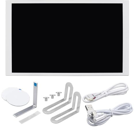 Wdbild 20,3 cm (8 Zoll) IPSs Sekundärbildschirm, Aluminiumgehäuse, USB-Typ-C-Schnittstellen, eigenständige Medienwiedergabe, visueller Layout-Editor, Echtzeit-Layout-Editor-Display