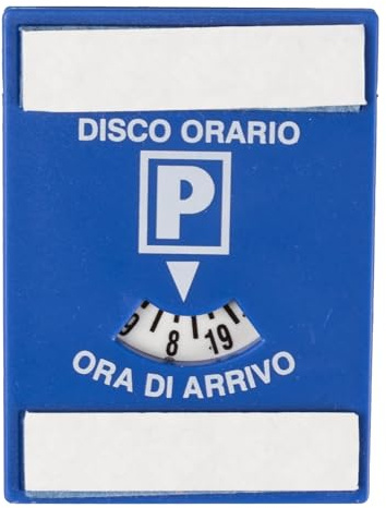 Disco orario europeo mini per auto 60x80mm - Disco orario europeo mini – 80mm - Parcheggio Tempo