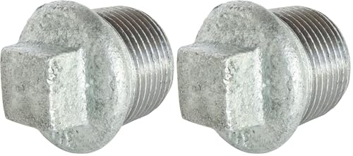 SOMATHERM FOR YOU, Bouchon Mâle 33/42 en Fonte Galvanisée N° 290 - Raccord résistant à la corrosion, idéal pour réseaux d'eau chaude et froide, compatible avec raccords galva (Lot de 2)