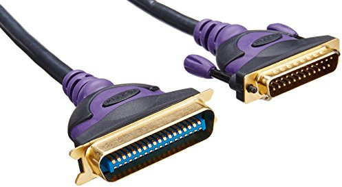 Belkin Gold Series Cable de impresora DB-25 (M) Centronics 36 pines (M) 3 m (IEEE-1284) Moldeado, tornillo de oreja, trenzado