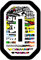 Aufkleber Zahl ANZANL NUMBER 0 RENNEN 12 cm ZENTIMETERN - STICKER BOMB - cross spur auto moto stickers