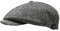 WEROR Herren Schiebermütze Schirmmütze Flatcap Cap Mütze WEROR-10.1 (58-59, Grau-Schwarz)