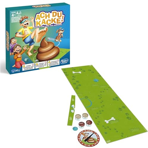 Hasbro Gaming E2489100 - ACH du Kacke! Kinderspiel, 4 Jahre to 99 Jahre