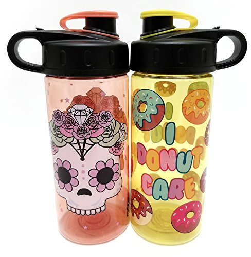 Cool Gear Wasserflasche, Motiv Sugar Skull & I Donut, BPA-frei