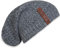 KNIT FACTORY - Coco Mütze - Strickmütze für Damen und Herren - Slouch Beanie - Wintermütze mit Wolle - Hochwertige Qualität - Anthrazit/Grau