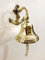 Antique Türklingel aus massivem Messing, Titanic, Anker, Schiffsglocke, Ring, für Zuhause, Küche, Außen- und Innenbereich, 12,7 cm, Wandaufhängung