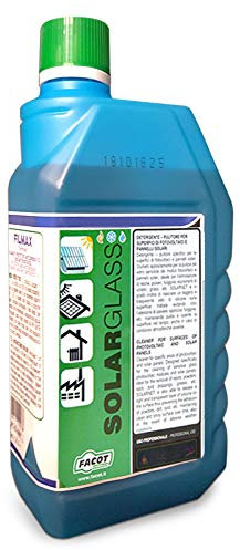 Detergente protettivo vetri pulitore di pannelli solari fotovoltaici Facot Solar Glass (1, Tanica 1 Lt)
