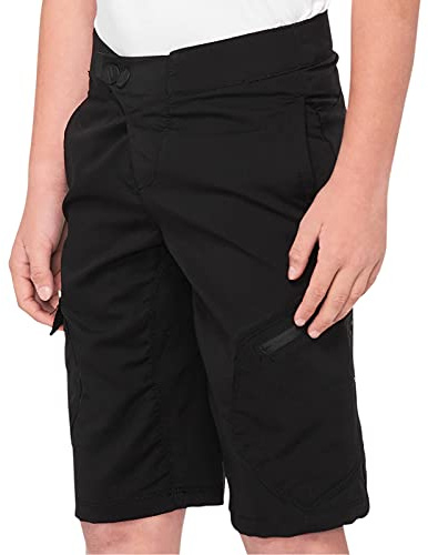 100% - Airmatic Womens Shorts Black - SM, Boxershorts für Kinder und Jungen