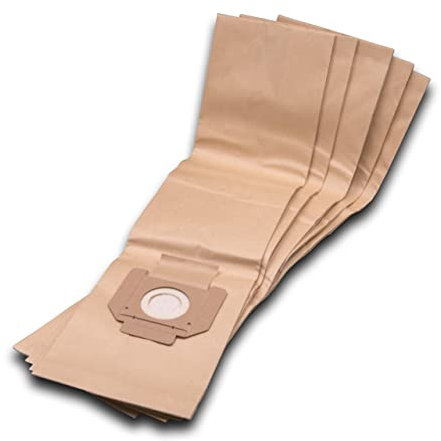 vhbw 5X Staubsaugerbeutel kompatibel mit WAP/Alto SQ 450-11, SQ 450-21, SQ 450-31, SQ 490-31, SQ 550-11, SQ 550-1M Staubsauger - Papier, 84cm x 20cm braun