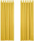 Deconovo Vorhänge Blickdicht mit Schlaufen Verdunkelungsvorhänge Thermo gardinen Schlafzimmer Thermogardinen Kälteschutz, 290x140 cm(HöhexBreite), Senfgelb, 2er Set