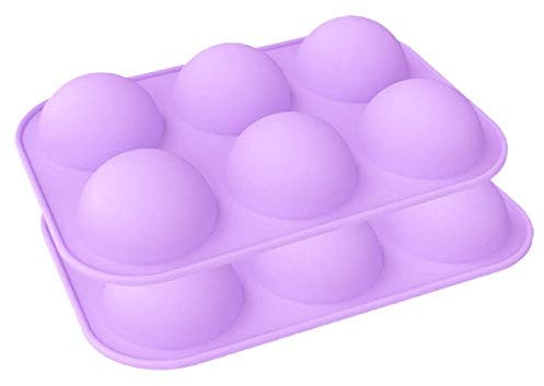 Molde de Silicona de Semiesfera, 2 paquetes de Moldes de Bolas de Chocolate, Molde Silicona para Hacer Chocolate, Reposteria, Gelatina, Mousse