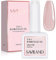 Saviland 5-in-1 Rubber Base Gel - Reines Rosa Aufbau-Basisgel, Farbgel, U V Gel Nagellack Pink, Neonail Base, Stärkungsgel, Nagel Strass Klebegel für Anfänger Gel für Nägel Zuhause Heimwerker Salon