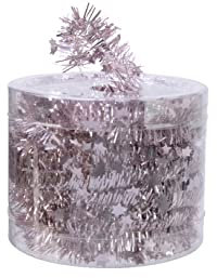 Kaemingk Guirlande de Noël - 7 m - Avec étoiles - Environ 3 cm - Rose
