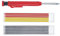 TOOL-ELITE Tieflochmarker Set inkl. 12 Ersatzminen (6x grau, 3x rot, 3x gelb) ideal für Baustelle - Bleistift, Tiefenlochmarker, Zimmermannsbleistift, Baubleistift, Lochmarkierer