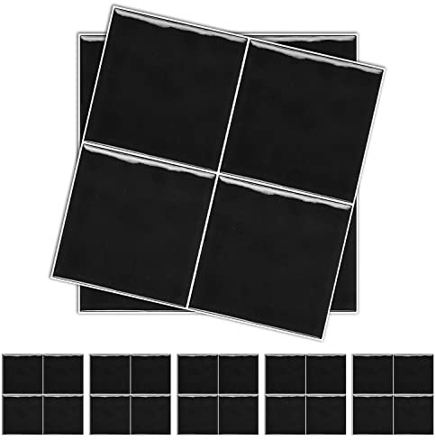 Alwayspon Fliesenaufkleber mit Mosaikeffekt, Vinyl, selbstklebend, Spritzschutz, wasserdicht, zum Aufkleben, für Küche, Badezimmer, Wand, 25 Stück x 15 cm