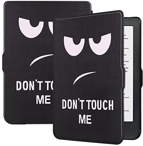 SATURCASE Étui pour Kobo Clara HD, beau cuir PU Flip Folio Ultra mince Léger Housse de protection avec fonction veille/réveil automatique (KN-1)