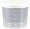 Taza medidora de medicamentos con tapa, 20/30/50 ml, vaso de plástico multiusos para ancianos, dispensador de vasos de precipitados transparente