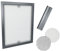 Time4Blinds zanzariera per finestre - zanzariera Senza Foratura, con Telaio in Alluminio zanzariera accorciabile Individualmente - zanzariera a Rete per Mosca – 100x150cm – Cornice Antracite