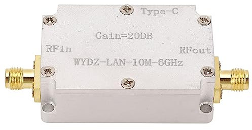 Amplificador de Banda Ancha RF Amplificador de bajo Ruido 10M a 6GHz 20DB Ganancia LNA RF Unidades de Señal Receptor para Radio FM