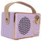Vintage Bluetooth Speaker,Retro Decor, Small Wireless Bluetooth 5.0 Speaker, Cute Old Fashion Style Accessories Aesthetic for Kitchen Bedrooms Office Party Home (Purple)