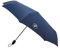 BMW Taschenschirm Logo Regenschirm Schirm Umbrella pocket rim + Einkaufschip Blau