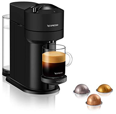 ROLTIN Coffee Machine with Aeroccino Milk Frother by (Vertuo Next Matt Black) (Vertuo Next Matt Black)