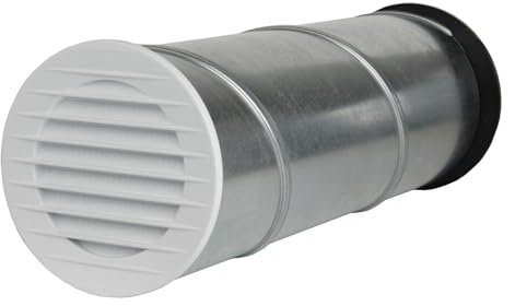 Sistema de conexión para campana extractora, diámetro de 80 mm, color blanco