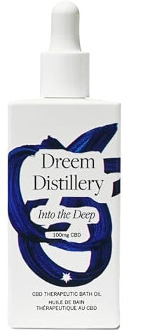 Dreem Distillery Into The Deep - CBD Therapeutic Bath Oil for Anxiety & Sleep - Plant Based (100ml)