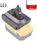 EID Battery Adapter for Dewalt 18V and for Dyson V6 Vacuum Cleaner Replace for Battery SV03 SV04 SV05 SV06 SV07 SV09 for Animal Motorhead Trigger Absolute Slim Fluffly, with Trigger Lock