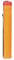 TOUROCMONT Transportrolle Posterrolle Köcher für Bilder Poster und Skizzen - Länge und Tragegurt verstellbar 43.5 bis 80cm, Φ 6.5cm(Orange)