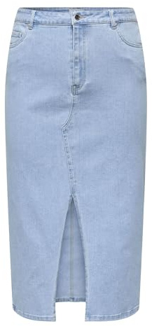 CARMAKOMA Damen Carsiri Front Slit Skirt DNM Gua Noos Midi Skirt (1er Pack)
