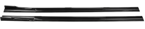 Seitenschweller 2,2 M Seitenschweller Splitter Winglet Seitenflügel Stoßstangenlippe Für SEAT Für Leon Für FR 5F MK1 MK2 MK3 MK3.5 MK4 MK5 Für Ibiza 6J 6L Winglet Diffuser(Glossy Black)