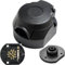 CXTM 13 Polig Anhänger Steckdose Set,mit Montagezubehör,12V Wasserdicht 13-pol Anhänger Stecker und Steckdose Nach ISO 1724,für Anhänger Wohnwagen RV,AHK Adapter (Steckdose)