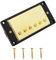 OTOTEC 52-mm-Bridge-Gitarren-Humbucker-Doppelspulen-Tonabnehmer Goldener Tonabnehmer für E-Gitarre Kompatibel mit LP-Stil Kompatibel mit Gibson Les Paul mit Schrauben