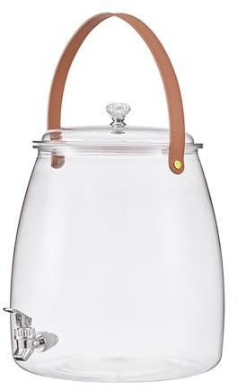 Hervidor de agua fría con grifo for refrigerador, dispensador de bebidas de plástico, recipiente for bebidas, jarra for jugo, agua, tetera for frutas, balde for limonada for el hogar, cocina, camping,