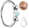 exatta Nasenpiercing Ring Nasenring Piercing Nostril Piercing Ohr Septum Piercing Helix Ring Nostril Tragus Conch Clicker Lippenpiercing Lippenring Nose Ringe 18G 8mm Body Piercing Schmuck