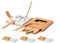 WPRO Malset Kinder 4er Set mit Buntstiften & Ausmalblättern Theo – 2-in-1 Mitgebsel Kindergeburtstag Geschenk Jungen Mädchen – Mini Malsets