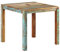 ShGaxin Esstisch, Esszimmertisch, Baumkantentisch, Dining Tables, Esszimmermöbel, Küchentisch, 82x80x76 cm Altholz Massiv