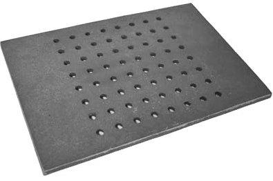 SEZAM Grille de four en fonte avec trous - Compatible avec poêle de cheminée - Grille à charbon