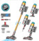 Tdyon 55000Pa/600W Akku Staubsauger Kabellos 55Mins Laufzeit, Wandmontierte Ladestation, Akkustaubsauger Cordless Vacuum Cleaner mit Smart Display Anti-Verhedderung-Bürste für Teppich Hartboden