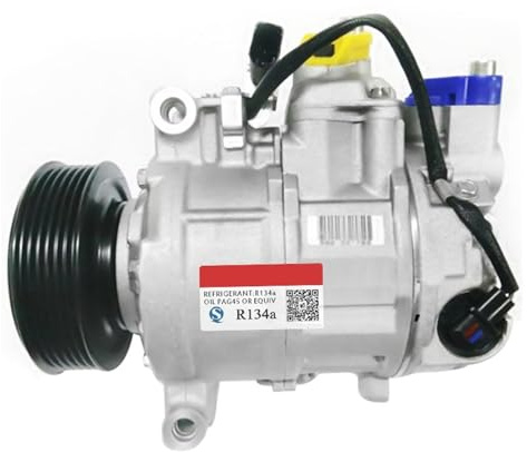 Air Conditioning Compressor，Compatible For Audi A4 B6 6SEU12C 8E0260805AF 4471806700 8E0260805G 8E0260805S 447150-0550 4471500550 DCP02012