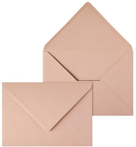 Netuno 20 grandes enveloppes vieux rose C5 162x229 mm pour documents A5 | 140g · enveloppes distinguées pour faire-part, courrier, invitations, lettres, mariage, grandes cartes & anniversaire