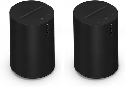 Sonos Era 100 SL | Neu | Der ideale Lautsprecher für Musikliebhaber. (Schwarz) (Packung mit 2)